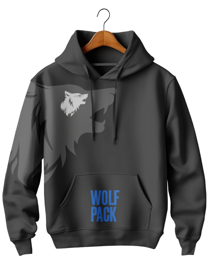 Black WolfPack Logo Hoodie
