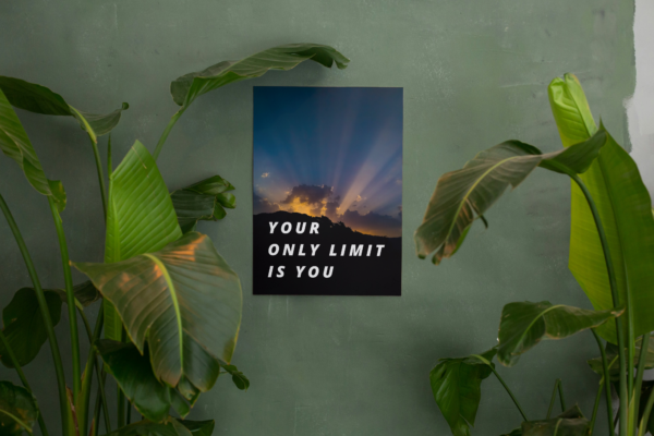 Motivational and Uplifting Posters for Office ("YOUR ONLY LIMIT IS YOU")