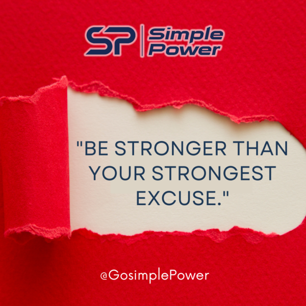 Branded Graphics and Social Media Content ("Be stronger than your stronger excuse")