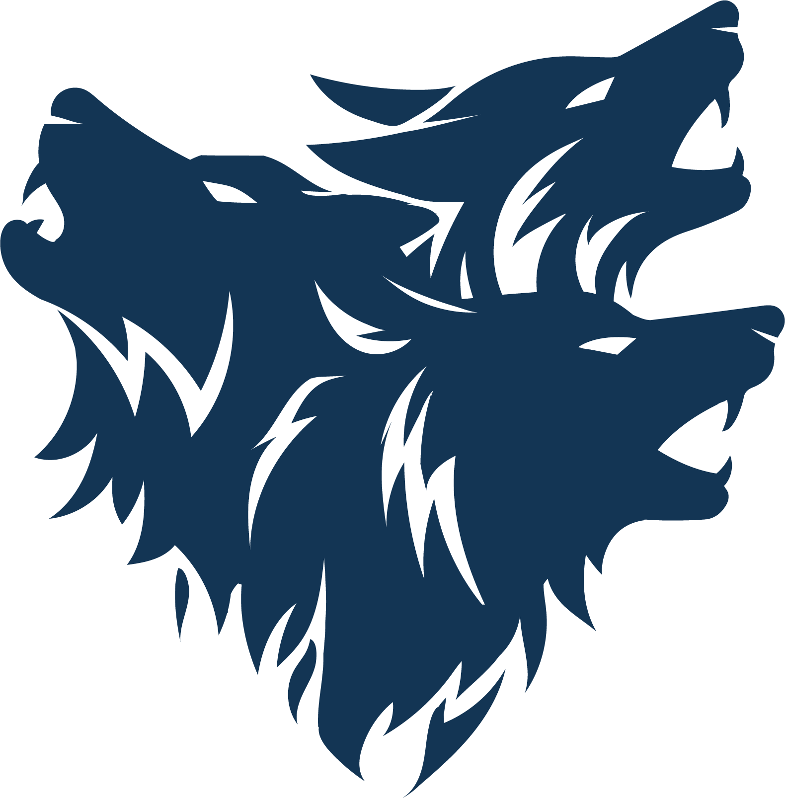 Wolf Pack Logo Dark Blue